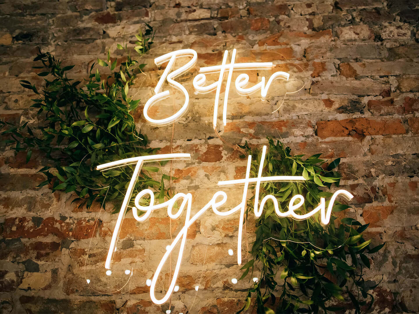 Neonschild Better Together