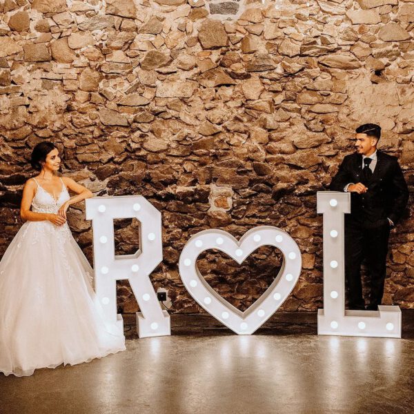 R ♡ L XXL Leuchtbuchstabe L