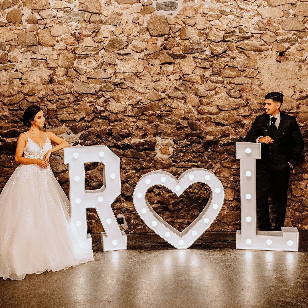 R ♡ L XXL Leuchtbuchstabe L