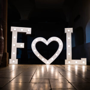 F ♡ L XXL Leuchtbuchstabe F