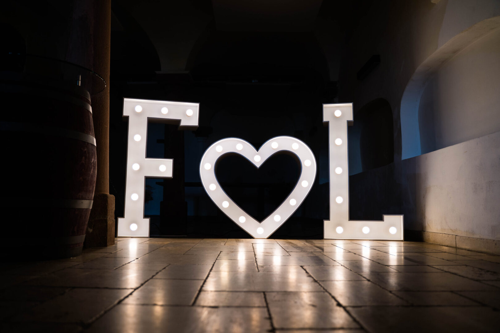 F ♡ L XXL Leuchtbuchstabe F