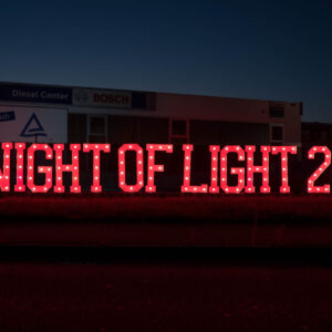 NIGHT OF LIGHT 2020 XXL Leuchtbuchstabe I