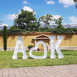 A ♡ K XXL Leuchtbuchstabe K