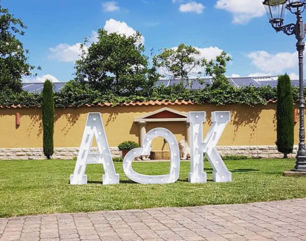 A ♡ K XXL Leuchtbuchstabe K