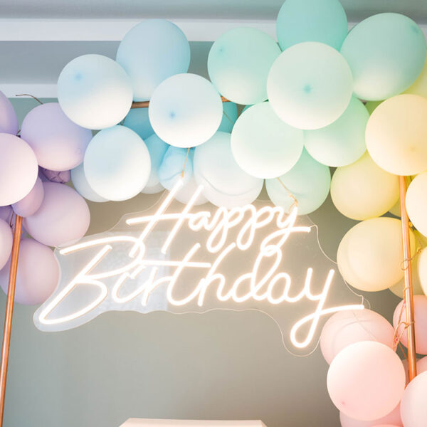 Happy-Birthday-Schild Happy Birthday Neonschild